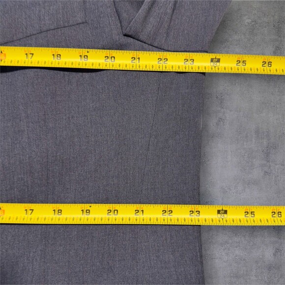 STAFFORD Mens Two Piece Suit 2-Button Blazer Jacket 46L Pant 40Wx30 Gray Wool - Picture 5 of 16